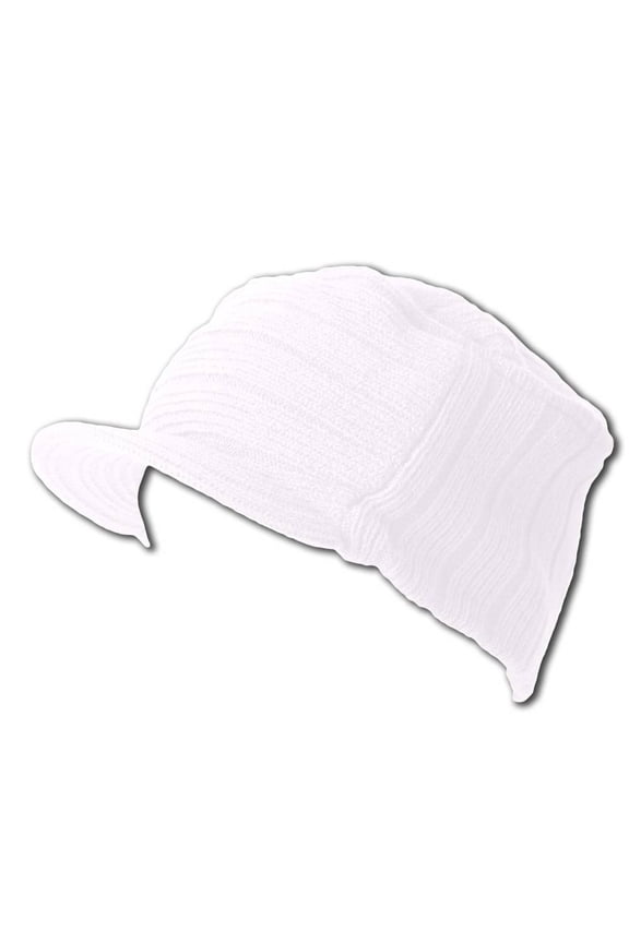 Flat Top  Cap - Stylish cap from MG - White