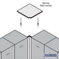thumbnail image 1 of Flat Top Filler - Corner - for 18 Inch Deep Designer Wood Locker - Mahogany, 1 of 1