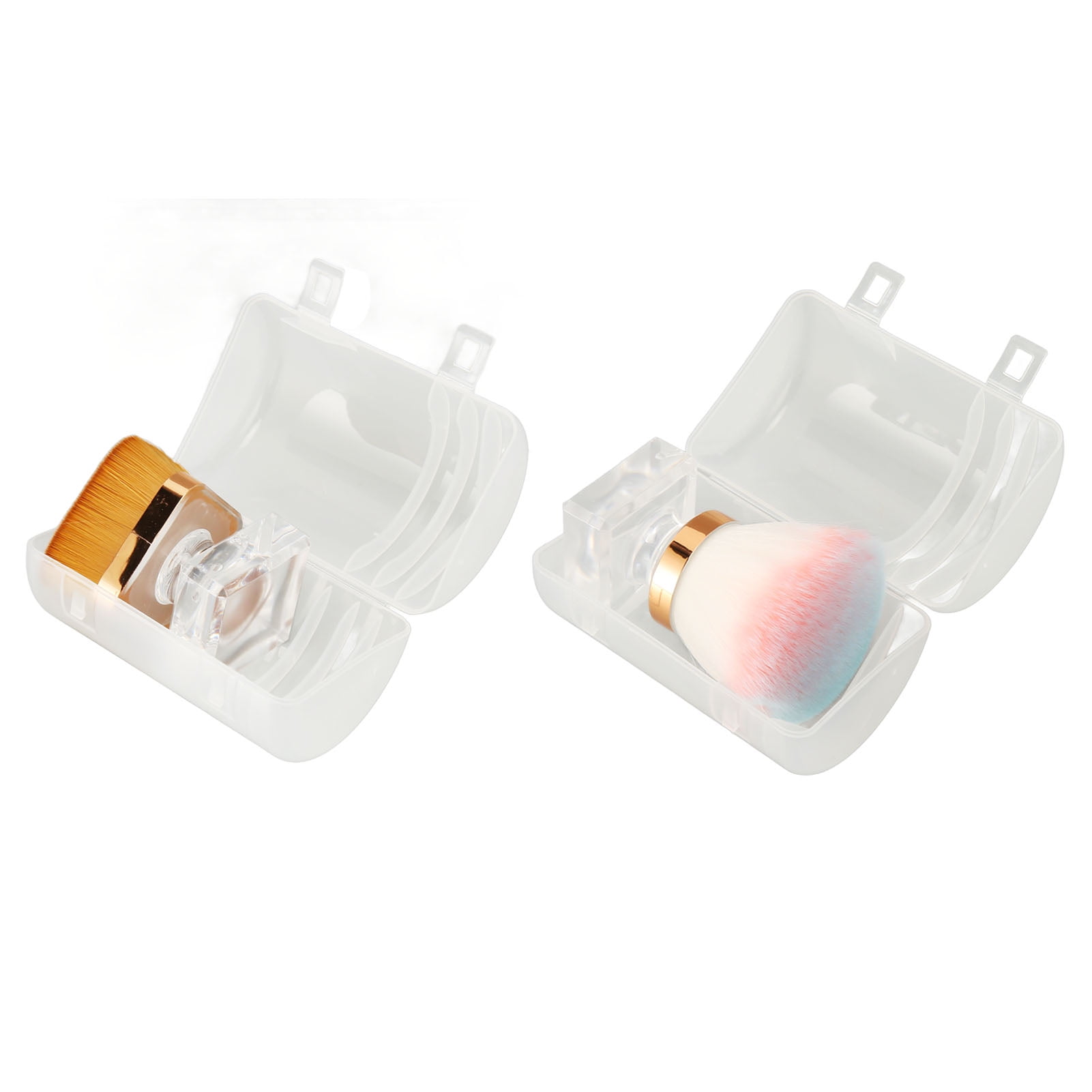 Flat Top Foundation Brush Synthetic Fiber Loose Powder Blush Brush Set