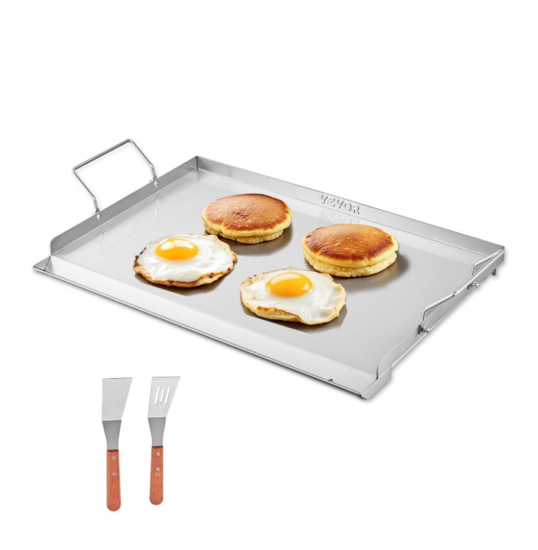 Flat Top Griddle 23x16 Inch, Stainless Steel BBQ Grill Pan