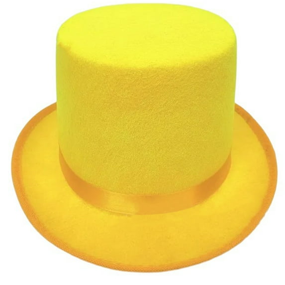 Flat Top Hat Adult Magicians Hat Cosplay Party Hat Unisex Nonwoven Gentleman Hat