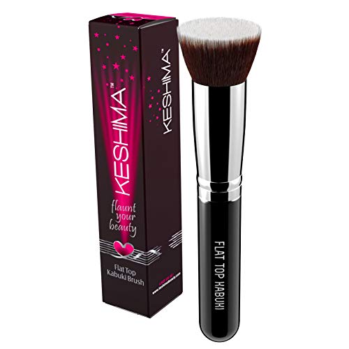 Flat Top Kabuki Foundation Brush By KESHIMA Premium Makeup Brush for