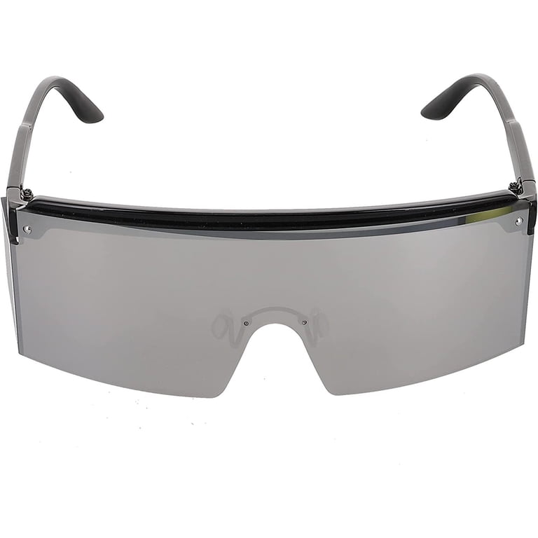 Oversized Square Rimless Sunglasses UV400 Polarized Plastic Frame Rimless Square Sunglasses Unisex Oversized Fashion Shades UV  main image 3