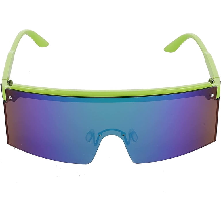Rimless Oversized Sunglasses Square Sunglasses UV400 Flat Top Oversized Shield Rimless Wrap Square Sunglasses  main image 2
