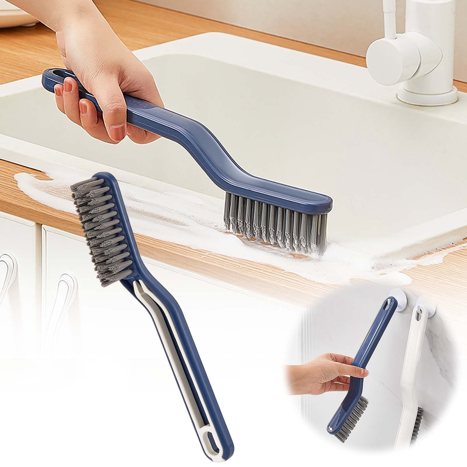 Flat Top Stove Glass Cleaning Brush Suction Stainless Spray Toothbrush