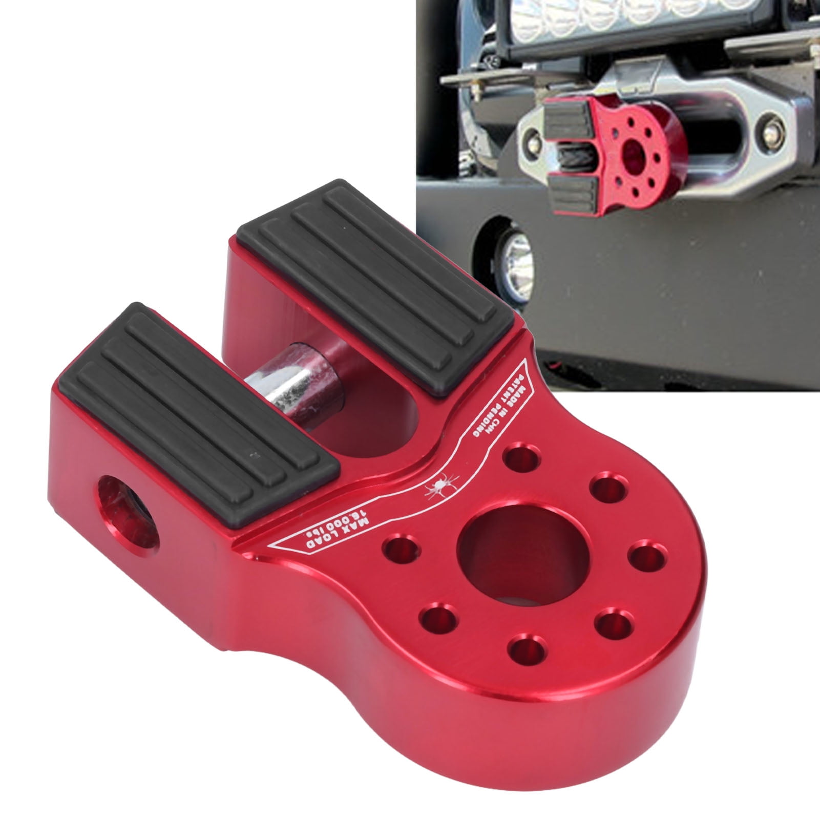 Flat Towing Hook Mount, Winch Shackle Connector Universal Rust Proof