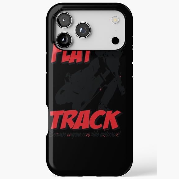 Flat Track Motocross Rider for iPhone Case 11 through 17 Pro Max