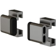 thumbnail image 1 of Flat Track Stop Set for Sliding Doors, Satin Stainless Steel by Stone Harbor Hardware, 1 of 1