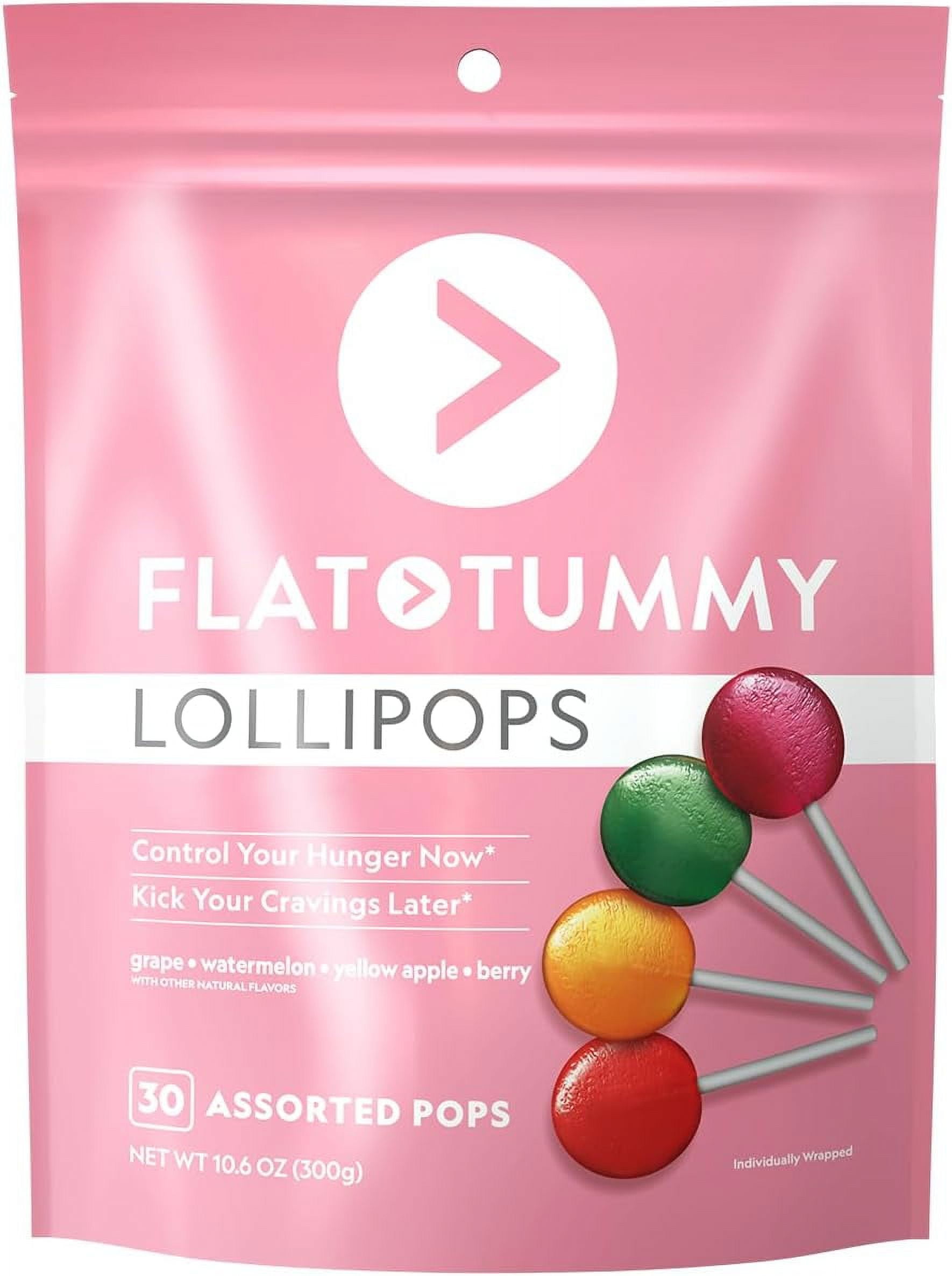 Flat Tummy Lollipops, Pack of 30 Crush Cravings and Avoid Unwanted