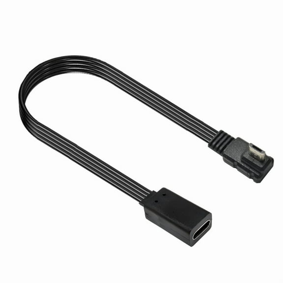 Flat USB C Female To Micro USB Male Adapter Cable 10W Charging 480Mbps Data Transfer 10cm 20cm Options Flexible