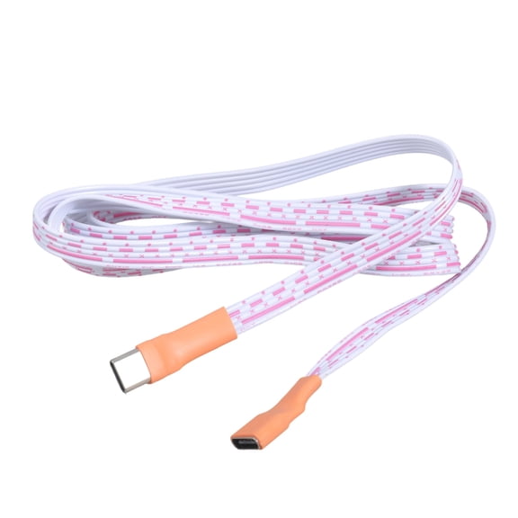 Flat USB C Male To Female Extension Data Cable For Drones Smartphones Tablets