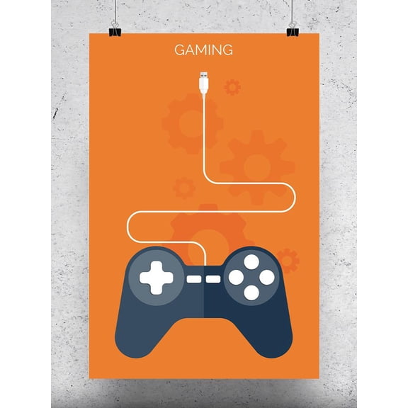 Flat Video Game Controller. Poster -Image by Shutterstock