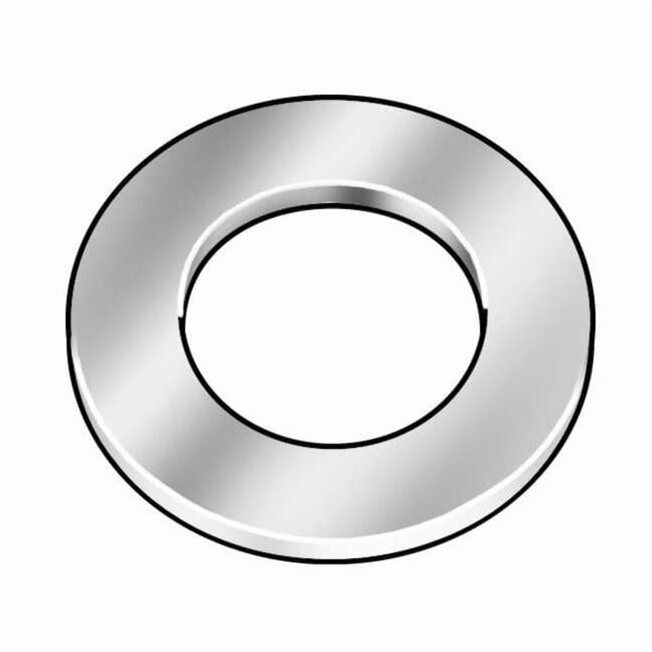 Flat Washer, For Screw Size 1 1/4" ,Steel Hot Dipped Galvanized Finish, 10 PK