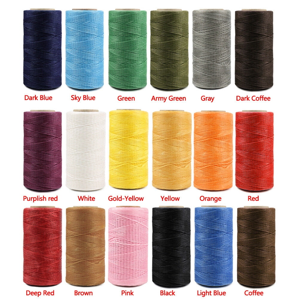KONMAY Various Sizes and Colors of Leather Sewing Waxed Thread-Stitchi
