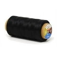 thumbnail image 1 of Flat Waxed Thread for Leather Sewing - Leather Thread Wax String Polyester Cord for Leather Craft Stitching Bookbinding by Mandala Crafts 150D 0.8mm 273 Yards Black, 1 of 5