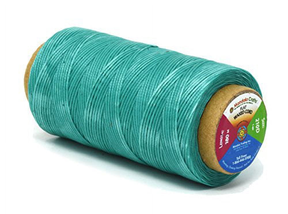Flat Waxed Thread for Leather Sewing - Leather Thread Wax String ...