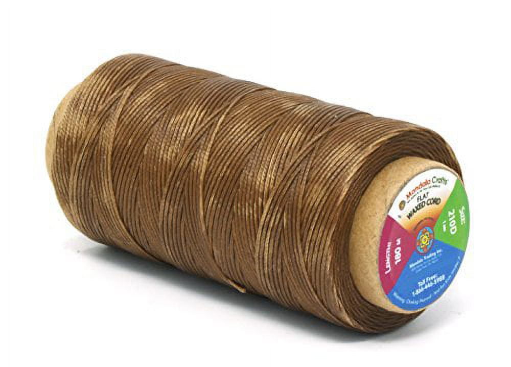 Flat Waxed Thread for Leather Sewing - Leather Thread Wax String ...