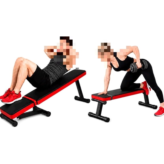 Flat Weight Bench, 618 LB Workout Bench for Home Gym, Adjustable Foldable Dumbbell Bench Press & Sit Up Exercise Bench for Strength Training