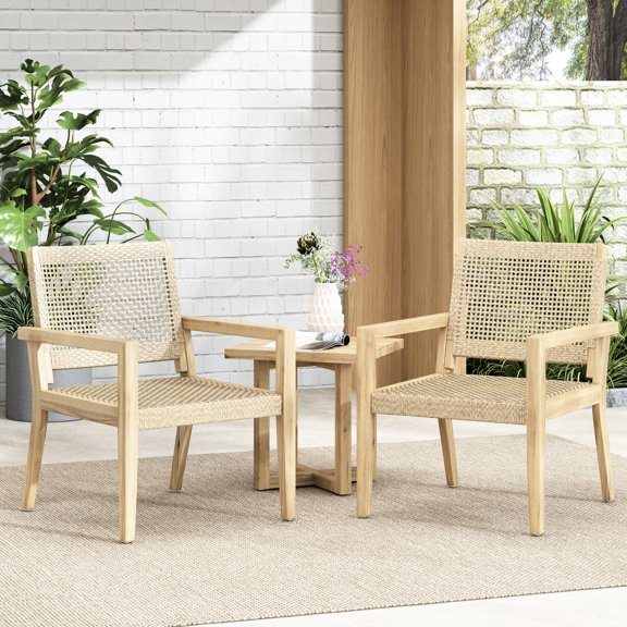 Flat Wicker Weave - Air - circulating Seating - Balcony Relaxation - Comfortable Conversation Spot