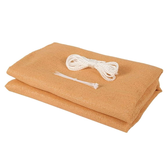 Flat Wire Fence Privacy Net Sewing Buckle Sunshade Wind Fence Protection Net 5*0.9M