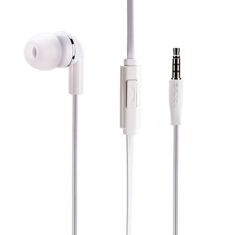 Flat Wired Headset MONO Handsfree Earphone Mic Single Earbud