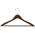thumbnail image 1 of Flat Wooden Suit Hanger w/Bar (Walnut), 1 of 1