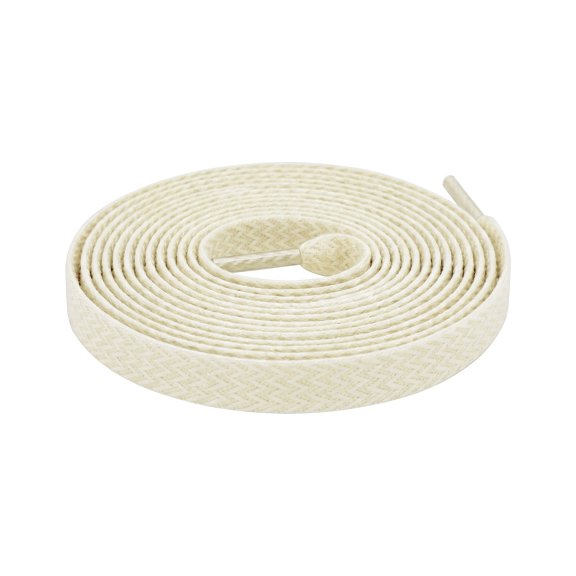 Flat Woven Shoe Laces Strings Color Block Multicolor Sign Design Shoelaces 2 Pairs Beige 1.5cm 120cm/47.24"