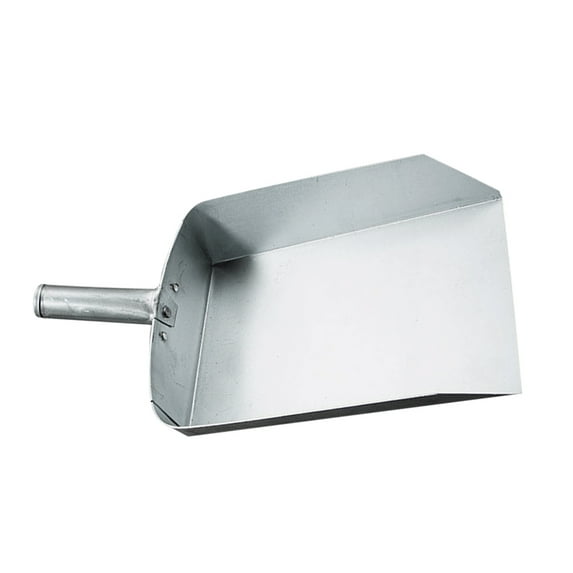 Flat-bottomed Scoop Dog Food Scooper Pet Shovel Spoon Household Gadgets Silver