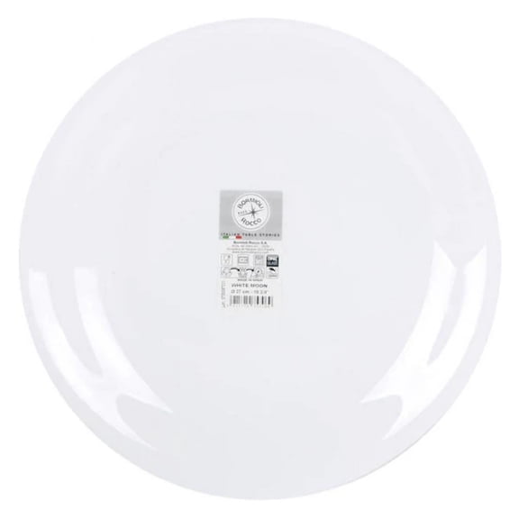 Flat plate White Moon (? 27 cm)