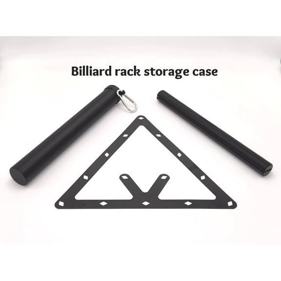 Flat pool rack storage case Black, Billiard rack travel tube, Magic Perfect Accu-rack