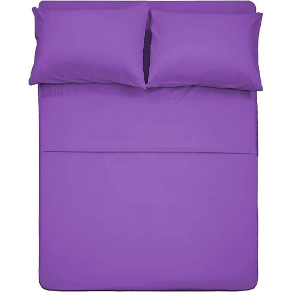 Flat sheets, fit sheets and pillowcases, brushed microfiber luxury Bedding deep pockets