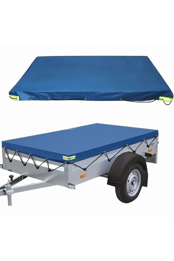 Flat trailer tarpaulin - 208 x 114 x 13 cm - Waterproof and tear-resistant - Universal - For car trailers