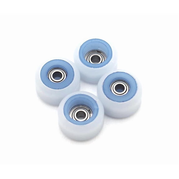 FlatFace Fingerboard Dual Durometer V2 Bearing Wheels Blueberry & White