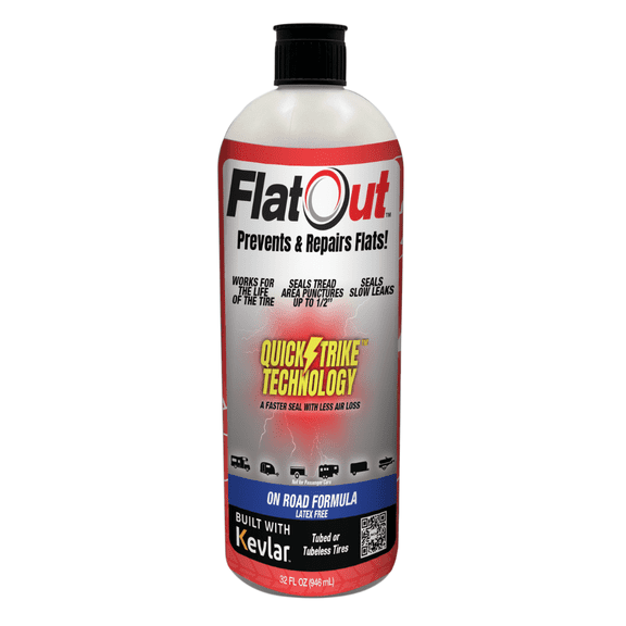 Flatout QuickStrike Emergency Tire Repair Sealer - 32 oz Bottle