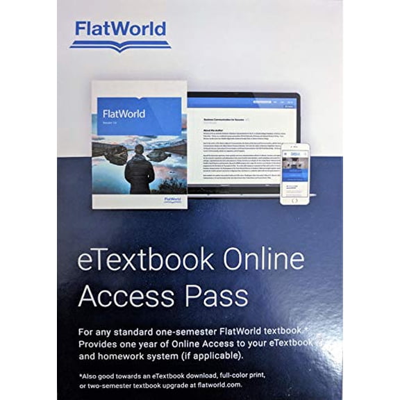 Pre-Owned FlatWorld eTextbook Online Access Pass Paperback