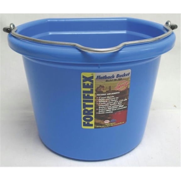 Flatback Bucket- Sky Blue 8 Quart - FB-108 SKY