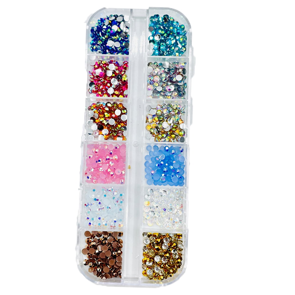 Sohindel Flatback Crystals Glass Rhinestone for Nails Makeup Arts and Crafts - Style 1