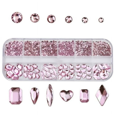 Flatback Nail Gems Multi Shapes Nail Cha-- DIY Nail Art Decoration for Women