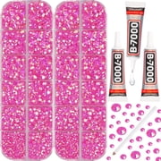Flatback Rhinestones with Adhesive Glue for Craft, Nail Art, Shoes, Decoration, Embelishment and More