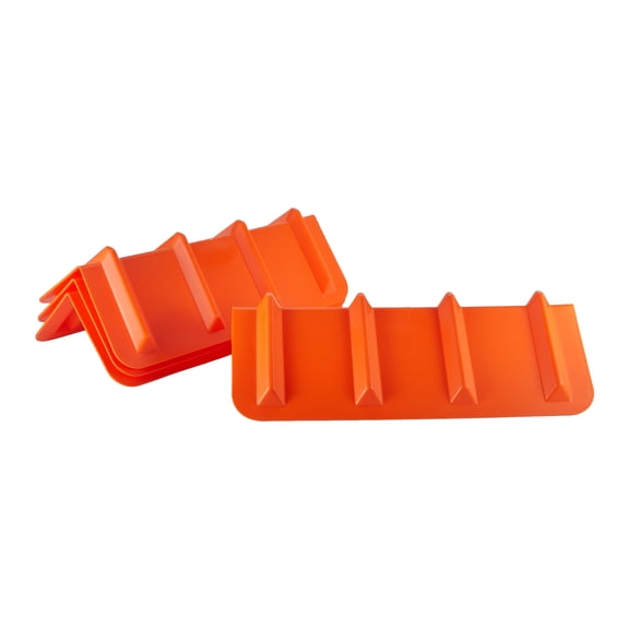 Flatbed Edge Protectors 24", V Shaped Winch Ratchet Straps Plastic Corner Protector for Flatbed Cargo Load