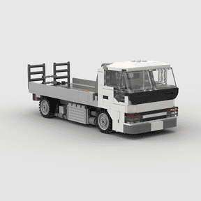 Flatbed Transport Truck Building Blocks Set, DIY Assembly Utility Cargo Vehicle Brick Model, Creative Desktop Collectible Building Toy