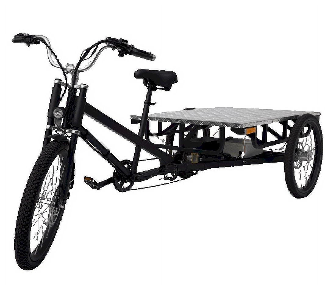 Flatbed electric freight trike bike | Cargo Bike | utility bike