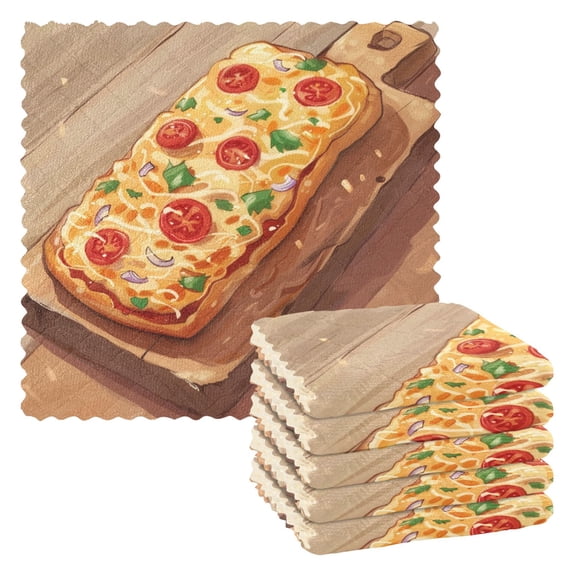 Flatbread Kitchen Towels 6 Pcs Dish Towels Absorbent Soft Quick Dry Towel Dish Rags for Washing Dishes