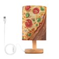thumbnail image 1 of Flatbread Table Lamp for Desk Nightstand Lamp with USB Modern Gifts for Bedroom Living Room Kids Room, 1 of 7
