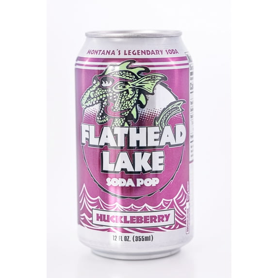 Flathead Lake Soda Pop (Huckleberry Cans) 24 Pack