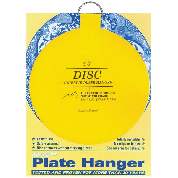 Flatiron Disc Invisible Plate Hanger 5.5", For Plates Up To 6.5 Lbs In Weight