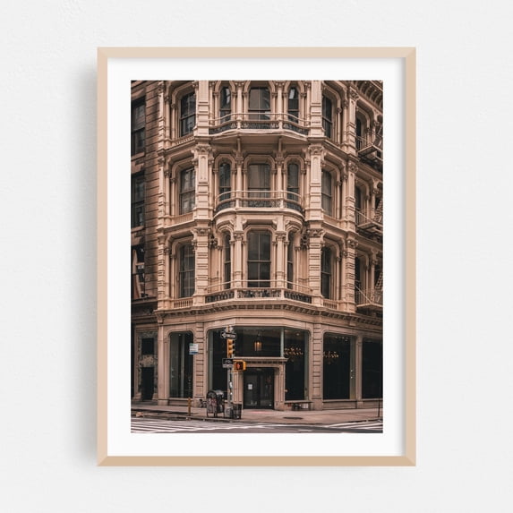 Flatiron District Architectural 04 - Manhattan New York Photography Architecture Vintage City Art Deco Street Photography Oak Framed Wall Art Print 6 x 8 inches