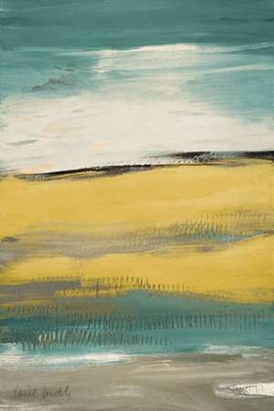 Flatlands Teal Canvas Art - Lanie Loreth (24X36)