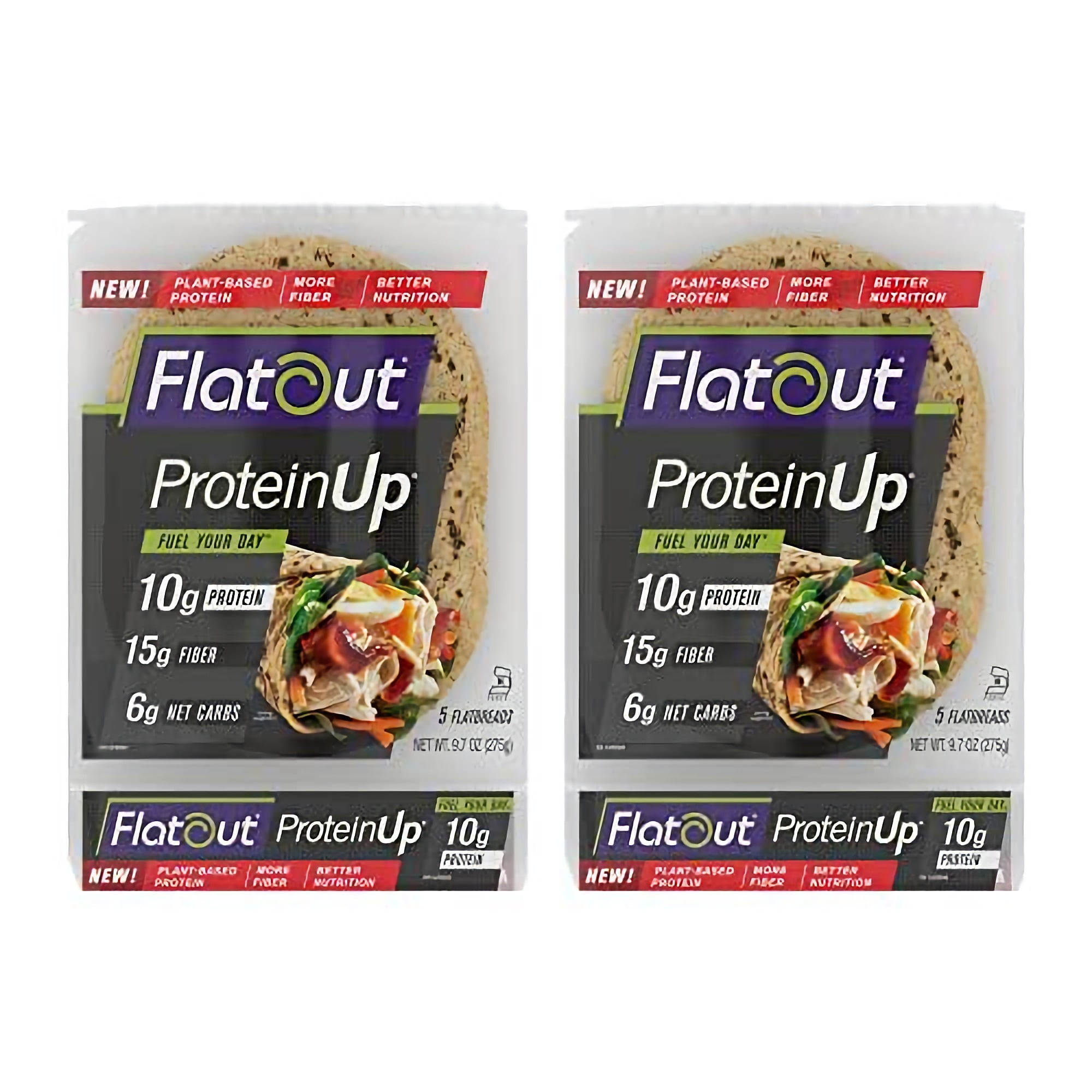 Flatout Flatbread ProteinUp Wraps 5 Flatbreads Per Pack 2 Count