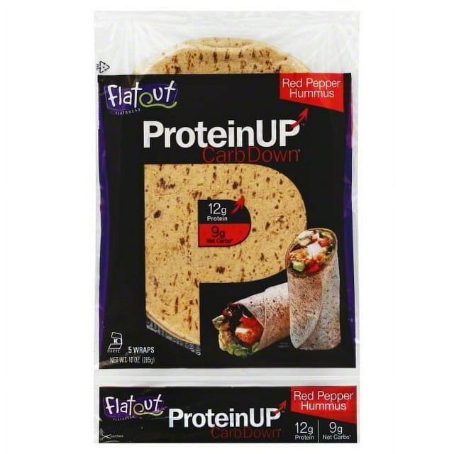Flatout Flatout Protein Up Carb Down Flatbread, 5 ea